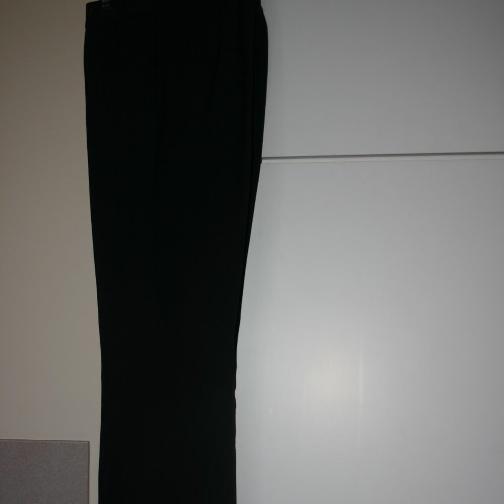 Calvin Klein CK Size 8 Long Black Pant Made in Italy (Sky Company Spa) Chic!